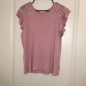 BLUSH PINK WITH PEARL DETAIL TOP